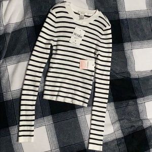 Stripe Ribbed Knit Sweater